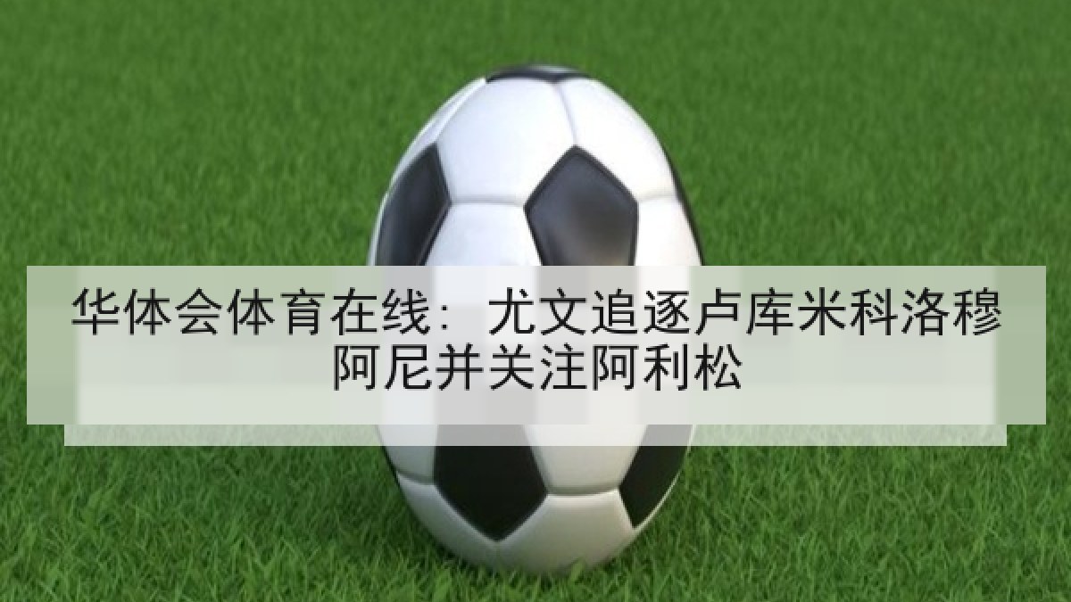 华体会体育在线: 尤文追逐卢库米科洛穆阿尼并关注阿利松